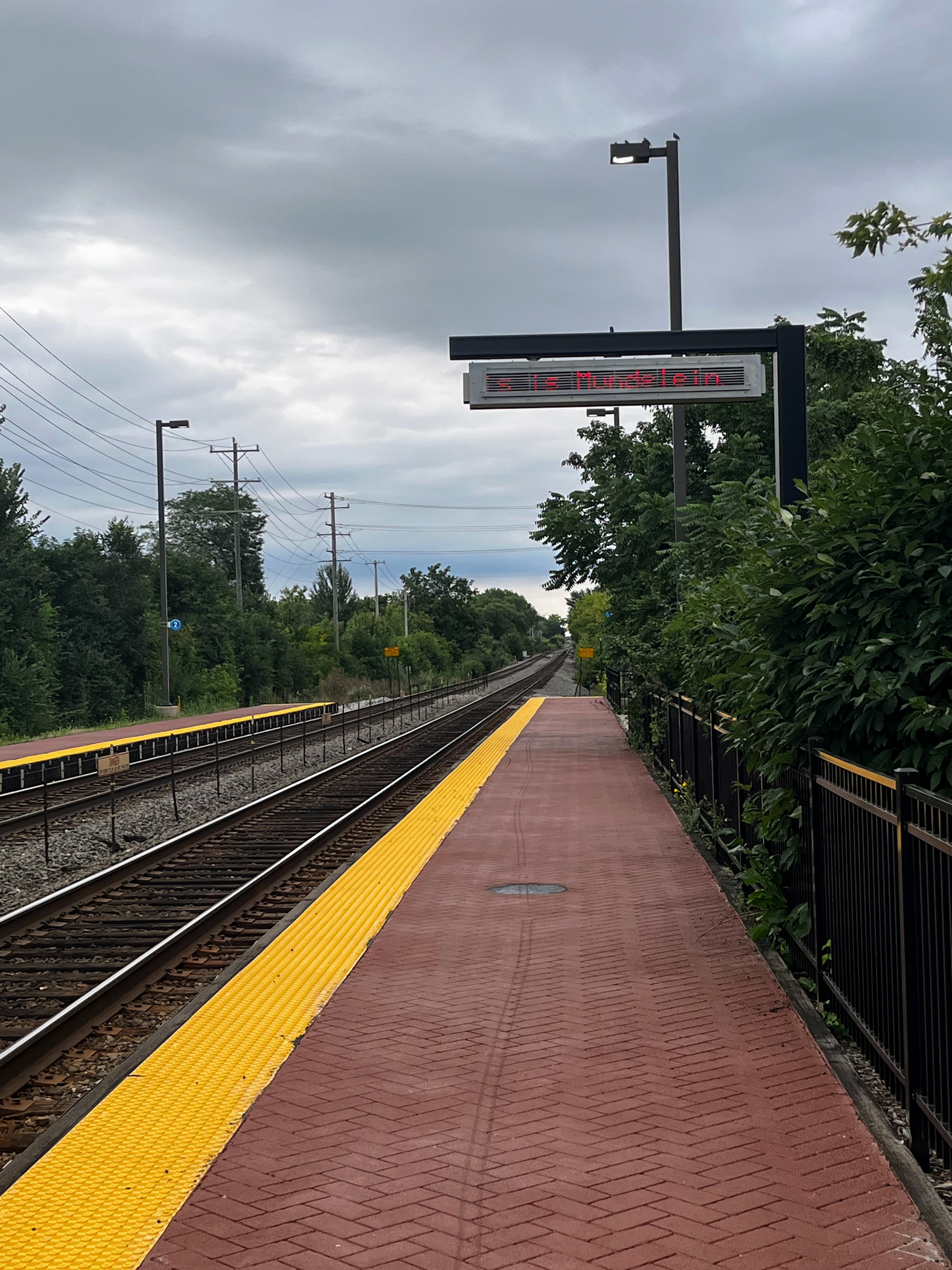 Platform 1 looking southbound