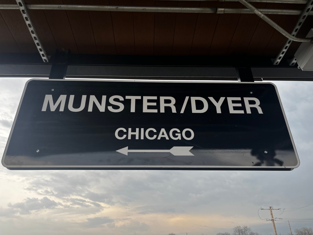 Munster/Dyer station sign